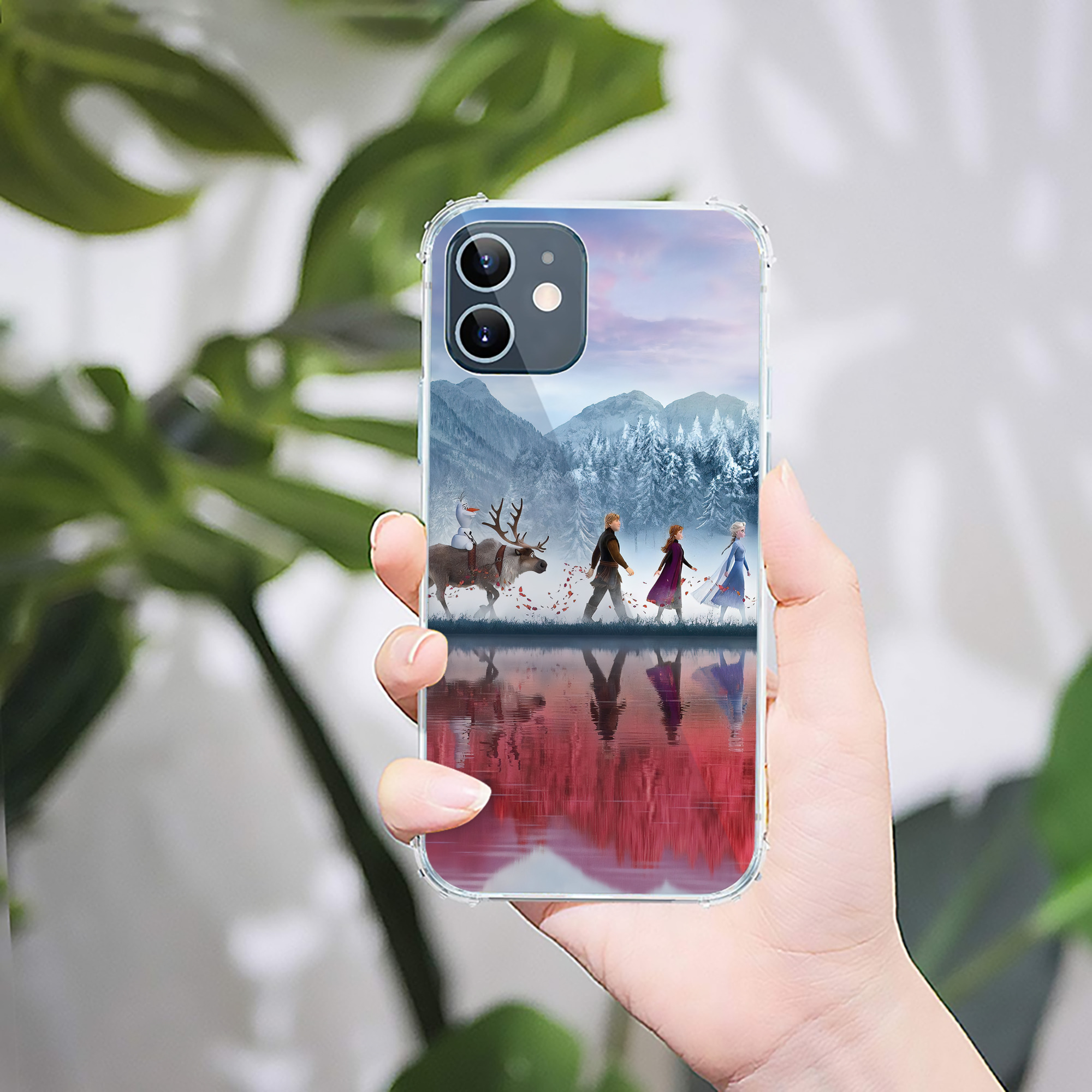 （画像用） アナと雪の女王 アンナ エルサ Frozen Anna Elsa 【iPhone 12シリーズ対応】透明スマホケース（クリアソフトケース）